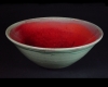 Large Red and Celedon Bowl